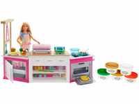 Barbie FRH73 - Cooking und Baking Deluxe Küche Spielset und Puppe, mit...