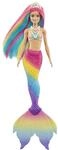 Barbie Dreamtopia Rainbow Magic Mermaid, Barbie Meerjungfrau mit Regenbogenhaaren,