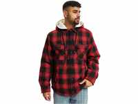 Brandit Lumberjacket hooded red/black Gr. 3XL
