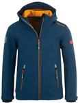 Trollkids Kids Trollfjord Jacket 110, Mystic Blue/Yellow