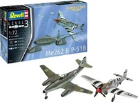 Revell 03711, Revell Combat Set Messerschmitt Me262 - P-51B Mustang Grau