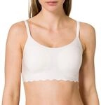 Sloggi Damen Zero Feel Wavy Top BH Angora XS