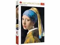 Trefl TR10522 Ein Mädchen mit Perle, Jan Vermeer 1000 Teile, Art Collection, Premium