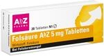 Fols&auml;ure AbZ 5 mg Tabletten: Gut versorgt bei Fols&auml;ure-Mangel und in der