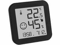 TFA Dostmann Digitales Thermo-Hygrometer Black & White, 30.5054.01, E-Ink Display,
