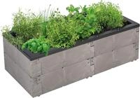 JUWEL Pflanzkasten Timber (Hochbeet f&uuml;r Balkon und Terrasse, mit wasserdichter