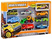MATCHBOX Geschenkset - 9 Die-Cast-Fahrzeuge für stundenlangen Spielspaß, inklusive