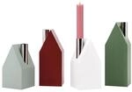 REMEMBER Kerzenh&auml;user, 4er Set, 7 x 7 x 13-20 cm, Kiefernholz/polierter...