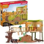 SCHLEICH 42507 Wild Life Abenteuerstation (NatGeo), f&uuml;r Kinder ab 3+ Jahren, WILD