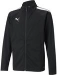 PUMA Unisex Kinder Teamliga Training Jacket Jr Sweater, Puma Black-Puma White, 128