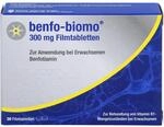 benfo-biomo 300 mg Filmtabletten bei Vitamin B1-Mangelzust&auml;nden, 30 St. Tabletten