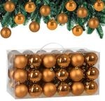 Deuba&reg; Weihnachtskugeln 54tlg &Oslash; 6cm Kunststoff matt gl&auml;nzend Christbaumkugeln