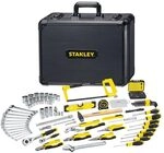 STANLEY 142-teiliges Werkzeug-Set, inkl. Wasserpumpenzange, Seitenschneider, Messer,