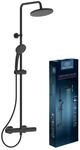 Ideal Standard Ceratherm T25 Duschsystem, Wassersparende Regenbrause mit
