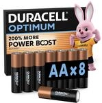 DURACELL Optimum AA-Batterien (8er-Pack) &ndash; Alkaline-Batterien 1,5 V
