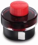 LAMY T52 Tinte red 50ml - Tintenglas mit Tintensammelbecken - Standfu&szlig; aus