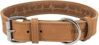 Trixie Rustic Halsband Leder Gr&ouml;&szlig;e L&ndash;XL: Halsumfang 57&ndash;66 cm/30 mm in braun -