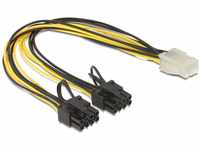 Delock 83433 Kabel PCI Express Stromversorgung 6 Pin Buchse > 2 x 8 Pin Stecker
