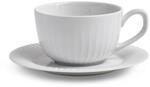 K&auml;hler Kaffeetasse mit Untertasse 25 cl Hammersh&oslash;i legend&auml;r Zeitlos, Weiss