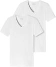 Schiesser Herren 95/5 Organic Cotton Unterhemd V-Neck Unterw sche, Wei&Atilde;&fnof;&Yuml;, XXL EU
