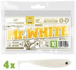 4 Lieblingsk&ouml;der Gummifische zum Zanderangeln mit Gummifisch 10 cm, Farbe
