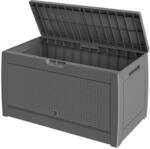 Casaria&reg; Gartenbox Grau UV-best&auml;ndig 310L Haltegriffe Rollen Terrasse Balkon