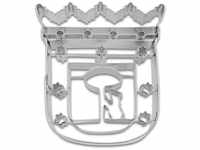 Städter Präge-Ausstecher Madrid Wappen 9 cm Edelstahl, Silber, 10.5 cm