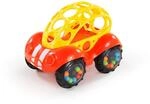 Bright Starts, Oball, Spielzeugauto mit Rassel, Gelb-rot