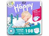 bella baby Happy Windeln comfort Gr.6 Junior Extra 16+kg HAPPY BOX 108 Stück