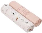 L&Auml;SSIG Baby Puckdecke Spuckdecke Pucktuch Mulltuch 2er Set Baumwolle 120 x 120 cm/