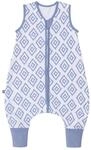emma & noah Baby Schlafsack mit F&uuml;&szlig;en 2.5 TOG, Strampelsack f&uuml;r den Herbst und