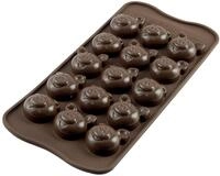 silikomart | SCG35 Silikonform f&uuml;r CHOCO PIGS Pralinen, Antihaft, 15 Pralinen,