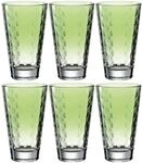 Leonardo Optic Trink-Gl&auml;ser 6er Set, sp&uuml;lmaschinenfeste Longdrink-Gl&auml;ser, bunte
