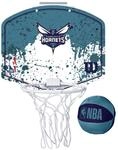 Wilson Mini-Basketballkorb NBA Team Mini Hoop, Charlotte Hornets, Kunststoff