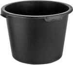 BURI 10 St&uuml;ck M&ouml;rtelk&uuml;bel rund 40L, 48cm breit, 34cm hoch, schwarz Pflanzwanne