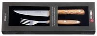Giesser seit 1776 - Made in Germany - Steakbesteck, 2 Teilig, Olivenholz, genietet,