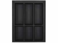 Orga-Box VII Design Besteckeinsatz schwarz 376 x 474 mm Besteckkasten für...