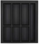 Orga-Box VII Design Besteckeinsatz schwarz 426 x 474 mm Schubladeneinsatz f&uuml;r
