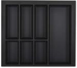 Orga-Box VII Design Besteckeinsatz schwarz 526 x 474 mm Besteckkasten f&uuml;r Sch&uuml;ller