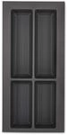 Orga-Box VII Design Besteckeinsatz basaltgrau 226 x 474 mm Schubladeneinsatz f&uuml;r