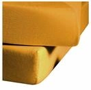 Fleuresse Jerseyspannlaken, sonnengelb, 110 x 200 - 120 x 200 cm