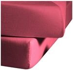 Fleuresse Jerseyspannlaken, rot, 110 x 200 - 120 x 200 cm