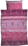 sister s. Biber Bettw&auml;sche Indi 135 cm x 200 cm Beere-pink orientalische Ornamente