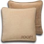 Joop, Kissenh&uuml;lle Uni Doubleface Cashew-Macchia Baumwolle/Polyacryl, Ma&szlig;e: 50cm x