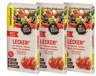 Floragard Bio-Erde Lecker 60 L (3&times;20 L) &ndash; torffreie, vegane Bio-Gem&uuml;seerde f&uuml;r