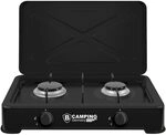 B Camping Germany Gaskocher Campingkocher 2-flammig DUO + Gasschlauch und