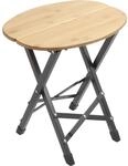 BRUNNER Twisty Bamboo Falthocker Oval 2021 Campingstuhl