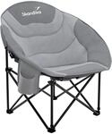 Skandika Moonchair Sirkka | Bequemer Campingstuhl, gepolstert, klappbar,...
