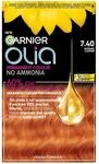 Garnier Olia Permanente Haarfarbe 7.40 Intensive Kupfer