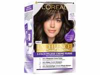L'Oréal Paris Permanente Haarfarbe mit Farbergebnis, 100% Grauhaarabdeckung, Set mit
